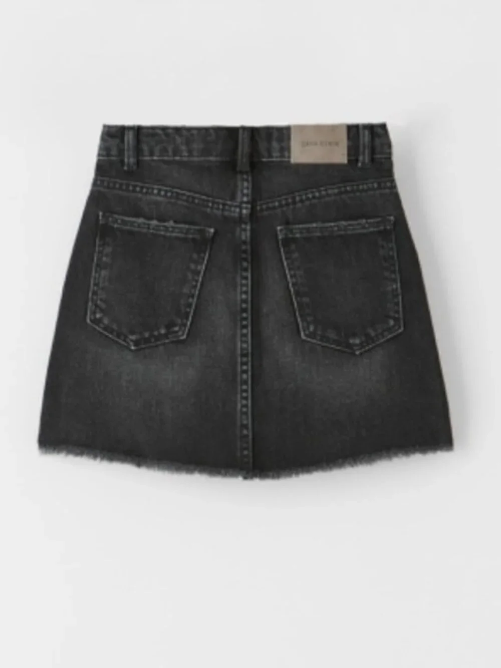 Zara black frayed
